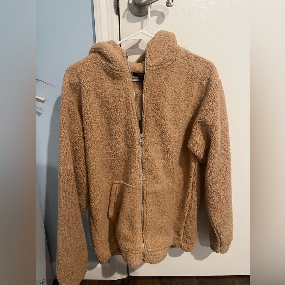 Brown fluffy jacket